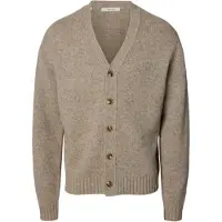 Selected Vestes en maille 'SLHCODY' beige foncé
