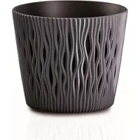 Prosperplast Pot De Fleurs 3l Anthracite Sandy Round Dsr190