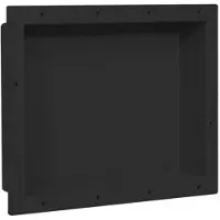 vidaXL Niche de douche noir mat 41x51x10 cm