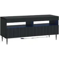 vidaXL Meuble TV LED, 5 pièces, noir, en panneaux de particules
