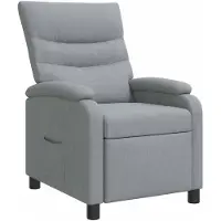 vidaXL Fauteuil de relaxation gris clair Tissu