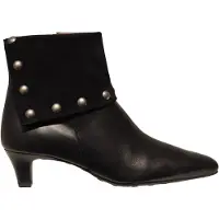 Hispanitas pour femme. HI265062 Bottines en cuir Viena noir (39), 1 à 3 cm, Fermeture éclair, Casuel