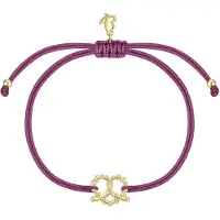 Glanzstücke Bracelet jaune d'or / violet