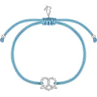 Glanzstücke Bracelet bleu / argent
