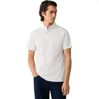 Hackett London pour homme. HM5600197 polo jersey manches courtes fit classique blanc cassé (M), Casuel, Coton, Manche courte