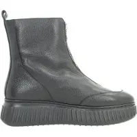 Wonders pour femme. A-5202_5078_5792 Bottines en Cuir Xfly 02 Noir (41), Plat, Fermeture éclair, Casuel