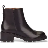Wonders pour femme. D-1442 Bottines en Cuir Alice noir (36), 3 à 5 cm, Fermeture éclair, Casuel