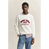 Gant pour homme. 2067153 Sweat-shirt avec design saisonnier beige (S), Casuel, Coton