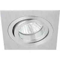 Lytra Rota Square Spot Encastré Brushed Aluminium