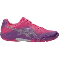 Asics GEL-BLADE 6, chaussures pour badminton et squash, pour femmes, rose, violet, pour adultes, couleur unie, à lacets