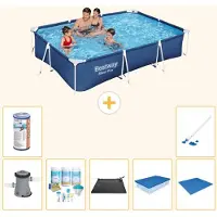 Bestway Steel Pro, piscine rectangulaire - 300x201x66 cm - 8 pièces - Modèle S21561