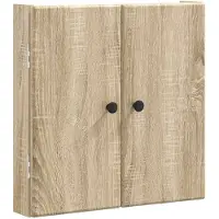 vidaXL Armoire pour jeu de fléchettes BREDA, chêne Sonoma, 52,5 x 10,5 x 53,5 cm