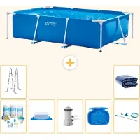 Intex Piscine rectangulaire hors sol - 300x200x75 cm - Composée de 8 pièces - Modèle S20059
