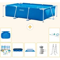 Intex Piscine rectangulaire hors sol - 300x200x75 cm - Composée de 8 pièces - Modèle S21127