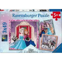 Sonstige Verlage Puzzle pour enfants Disney La Reine des neiges, 3 x 49 pièces, 12004379