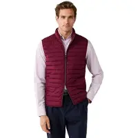 Hackett London pour homme. HM4000197 Gilet Ultra bordeaux (XL), Casuel, Polyester