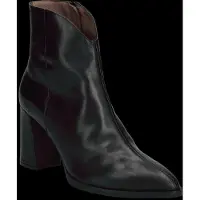 Wonders pour femme. M-5444 Bottes en Cuir Velvet noir (37), 3 à 5 cm, Fermeture éclair, Casuel