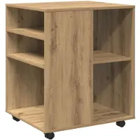 vidaXL Armoire roulante chêne artisanal 60x53x72 cm bois d'ingénierie