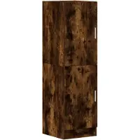vidaXL Armoire de cuisine chêne fumé 38x41,5x131,5 cm Bois composite