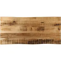 vidaXL Dessus de table bord vivant 100x40x2,5 cm bois de manguier brut