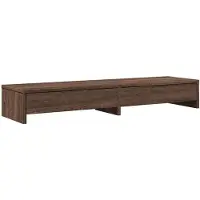 vidaXL Support d'écran avec tiroirs aspect chêne 100x27x15 cm