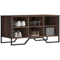 vidaXL Armoire à chaussures chêne marron 90x38x45,5 cm bois ingénierie
