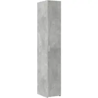 vidaXL Highboard gris béton 30x42,5x185 cm Bois composite