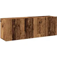 vidaXL Armoires murales TV 2 pcs. Aspect vieux bois 60x30x41 cm