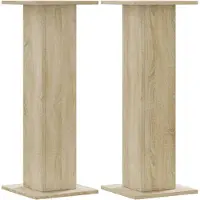 vidaXL Supports pour plantes 2 pcs chêne sonoma bois d'ingénierie