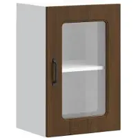 vidaXL Armoire de cuisine suspendue avec porte vitrée Kalmar brun imitation chêne