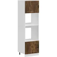 vidaXL Armoires de four 2 pcs Porto chêne fumé bois d'ingénierie