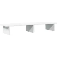 vidaXL Support d'écran blanc 100x27x15 cm Bois composite