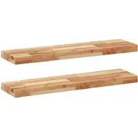 vidaXL Étagères flottantes 2 pcs 100x20x4 cm acacia massif à l'huile