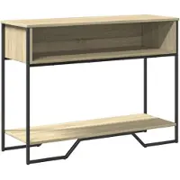 vidaXL Table console chêne sonoma 100x35x74,5 cm bois d'ingénierie