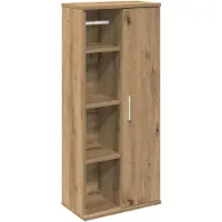 vidaXL Armoire de salle de bain avec support à roulettes Chêne Artisan 39x22x90 cm
