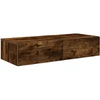 vidaXL Étagère murale avec tiroirs chêne fumé bois d'ingénierie