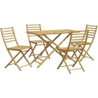 vidaXL Ensemble de jardin 5 pièces en bambou