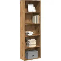 vidaXL Bibliothèque chêne artisanal 60x30x189 cm bois d'ingénierie