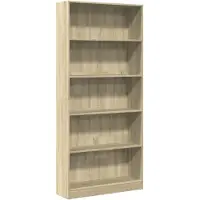 vidaXL Bibliothèque Chêne Sonoma 80x24x176 cm Bois d'ingénierie