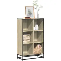 vidaXL Bibliothèque chêne sonoma 65,5x33x107,5 cm bois d'ingénierie