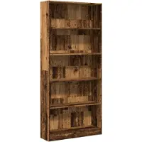 vidaXL Bibliothèque vieux bois 80x24x176 cm bois d'ingénierie
