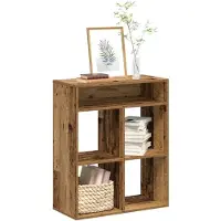 vidaXL Bibliothèque vieux bois 66x31x80 cm bois d'ingénierie