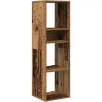 vidaXL Bibliothèque vieux bois 34x31x112 cm bois d'ingénierie