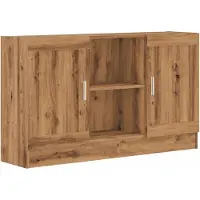 vidaXL Sideboard Chêne Artisan 120x30,5x70 cm Bois composite