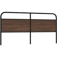 vidaXL Tête de lit de remplacement aspect chêne brun 180 cm acier et bois composite