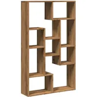 vidaXL Bibliothèque chêne artisanal 72x20x120 cm bois d'ingénierie