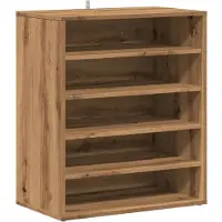 vidaXL Armoire à chaussures chêne artisanal bois d'ingénierie