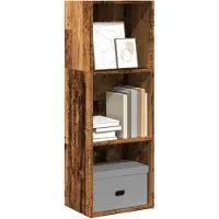 vidaXL Bibliothèque vieux bois 40x30x114 cm bois d'ingénierie