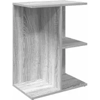 vidaXL Table de chevet sonoma gris 46,5x29x61 cm bois d'ingénierie