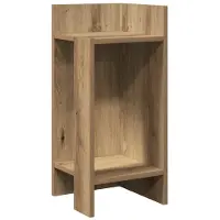 vidaXL Table d'appoint avec étagère chêne artisanal 25,5x27x60 cm